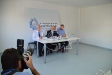 GoroEco arremetió contra los gobernantes del Ayuntamiento en una rueda de prensa  (Foto TA)